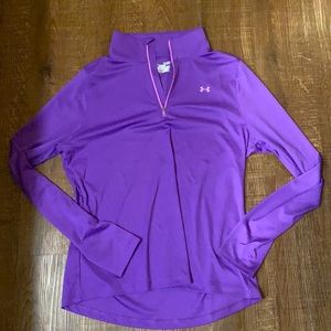 Purple Under Armour Quarter Zip Top